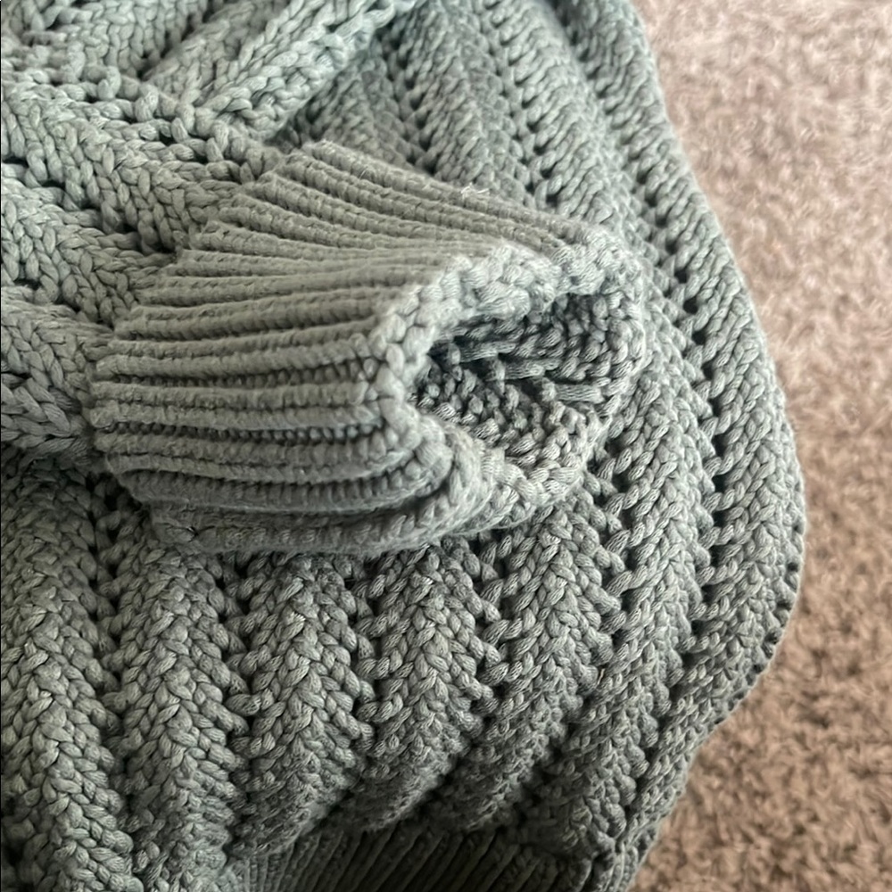 Cozy Olive Green Cardigan Sweater - Picture 6 of 15